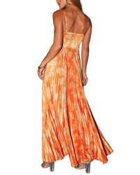 TEODORA Teodora Womens  Maxi Dress, 2, Orange