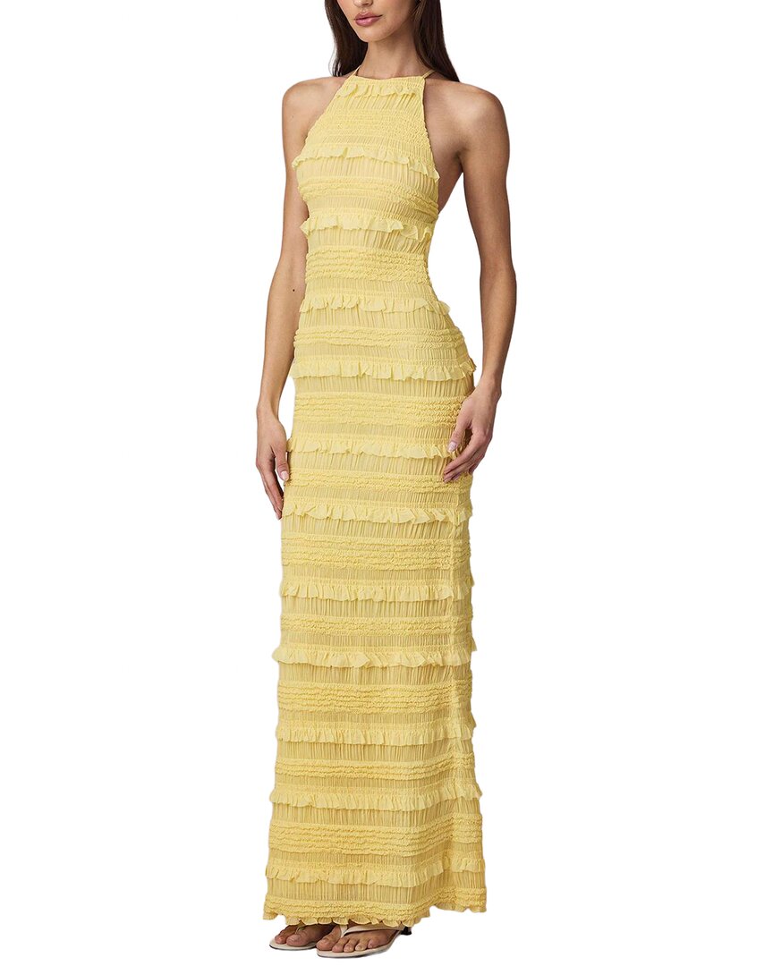 TEODORA Teodora Womens  Maxi Dress, 6, Yellow