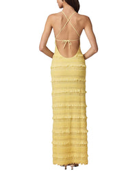TEODORA Teodora Womens  Maxi Dress, 6, Yellow