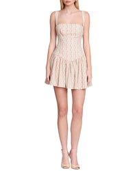 Avec Les Filles Avec Les Filles Flounce Skirt Romper Mini Dress