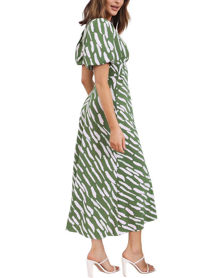 LEON GORI Leon Gori Short Sleeve Midi Dress