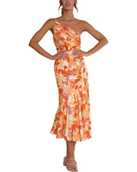 Leon Gori One-Shoulder Midi Dress