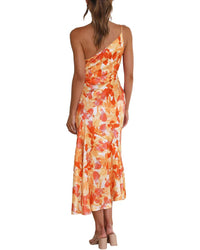Leon Gori One-Shoulder Midi Dress