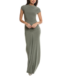 Maison Maar Maison Maar Short Sleeve Solid Maxi Dress