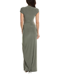 Maison Maar Maison Maar Short Sleeve Solid Maxi Dress