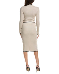 Maison Maar Maison Maar Long Sleeve Midi Dress