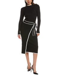 Maison Maar Maison Maar Long Sleeve Midi Dress