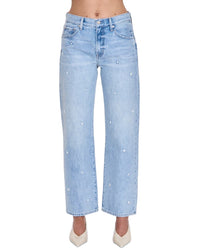 Pistola Pistola Lexi Petite Stellar Vintage Bowed Straight Jean