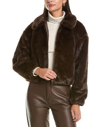 CeCe Cece Zip Front Short Blouson Jacket