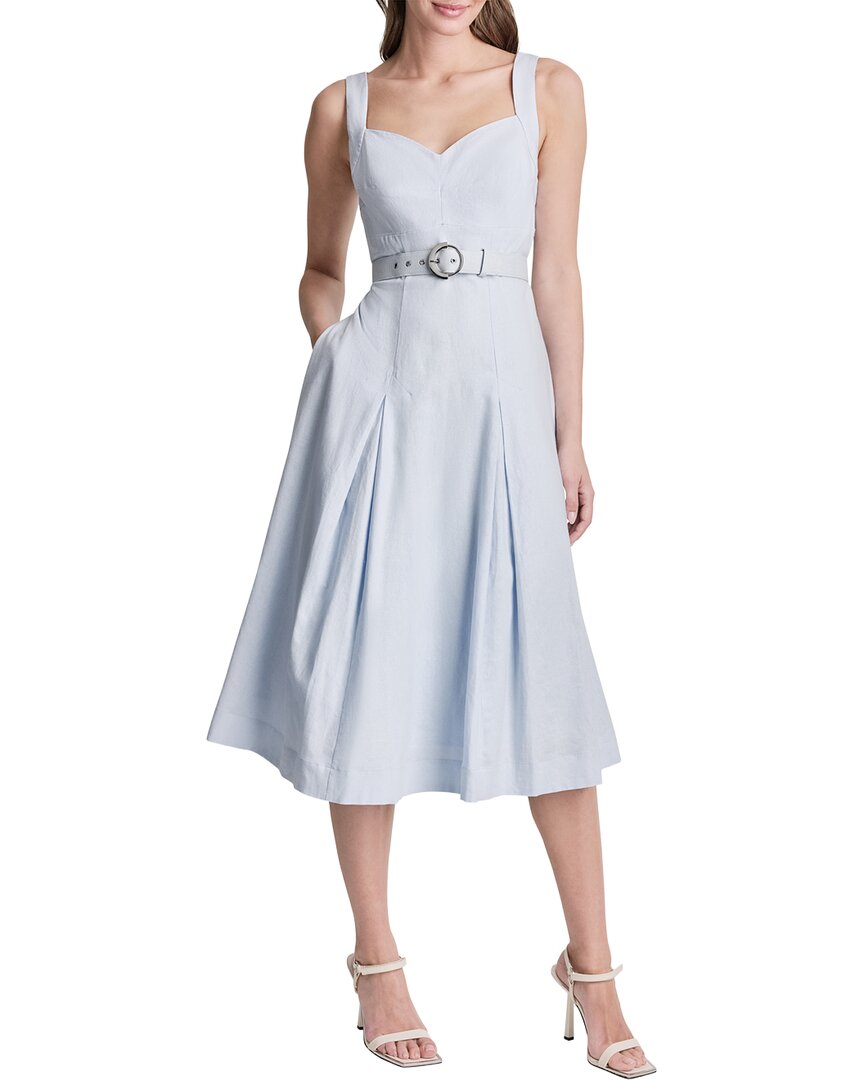 DKNY Dkny Linen-Blend Midi Dress