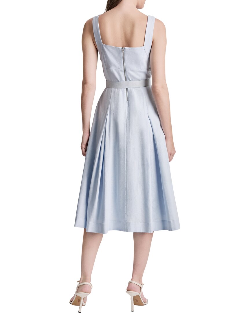 DKNY Dkny Linen-Blend Midi Dress