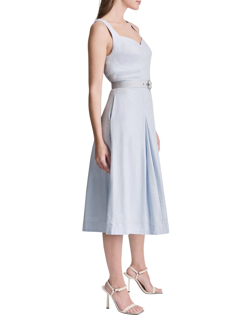 DKNY Dkny Linen-Blend Midi Dress