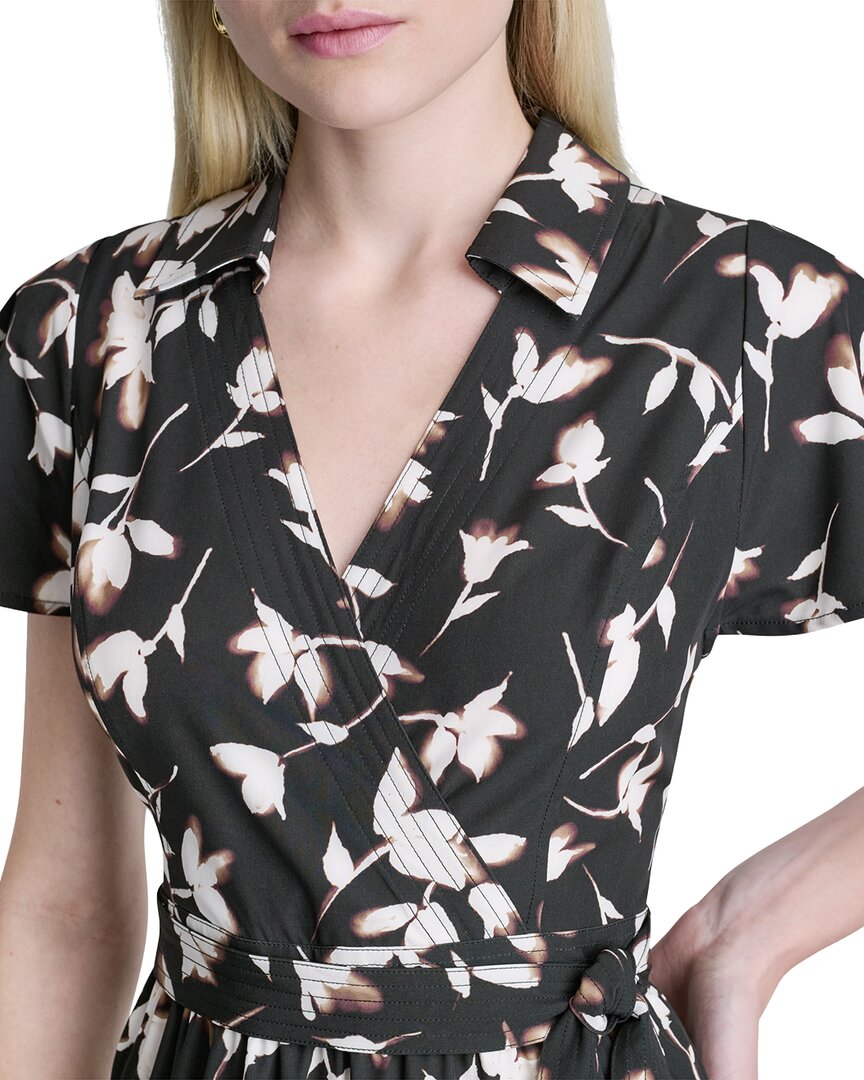 DKNY Dkny Faux Wrap Midi Dress