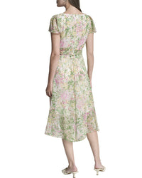 DKNY Dkny Faux Wrap Midi Dress
