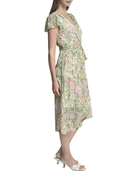 DKNY Dkny Faux Wrap Midi Dress