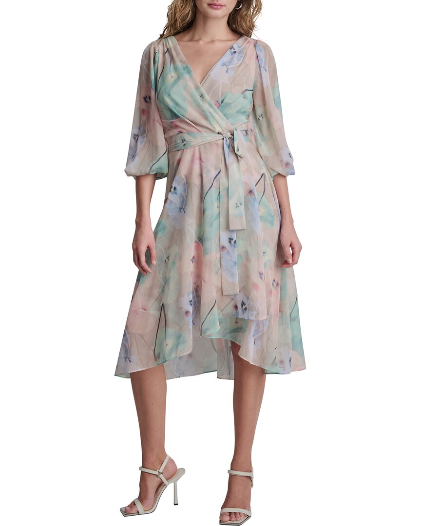 DKNY Dkny Faux Wrap Midi Dress