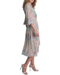 DKNY Dkny Faux Wrap Midi Dress