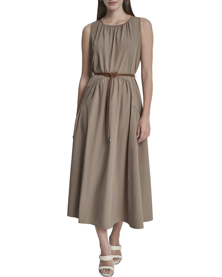 DKNY Dkny Drop Waist Midi Dress