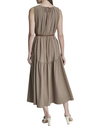 DKNY Dkny Drop Waist Midi Dress