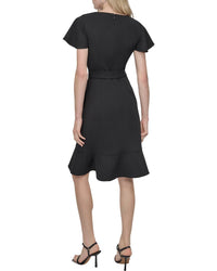 DKNY Dkny Faux Wrap Dress