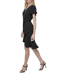 DKNY Dkny Faux Wrap Dress