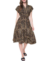 DKNY Dkny Faux Wrap Midi Dress
