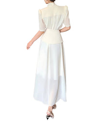 Burryco Short Sleeve Maxi Dress