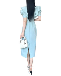 Burryco Short Sleeve Midi Dress
