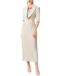 BURRYCO Burryco Short Sleeve Midi Dress
