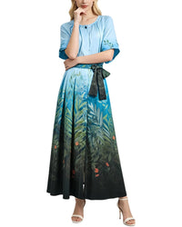Burryco Short Sleeve Maxi Dress