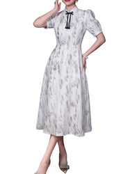 Burryco Short Sleeve Midi Dress