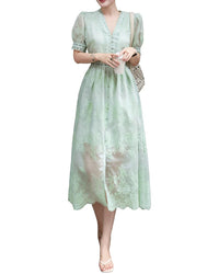 BRC By BURRYCO Brc By Burryco Short Sleeve Midi Dress