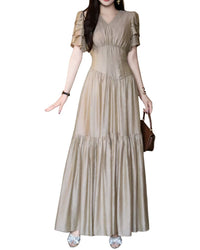Burryco Short Sleeve Maxi Dress