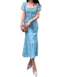 BRC By BURRYCO Brc By Burryco Short Sleeve Midi Dress