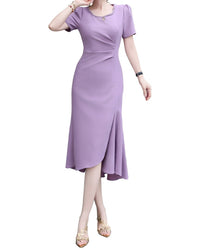 BURRYCO Burryco Short Sleeve Midi Dress