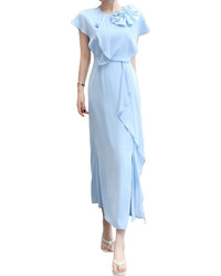 Burryco Short Sleeve Midi Dress