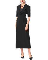 BURRYCO Burryco Short Sleeve Midi Dress