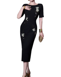BURRYCO Burryco Short Sleeve Midi Dress