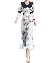 Burryco Short Sleeve Midi Dress