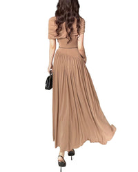 Burryco Short Sleeve Maxi Dress
