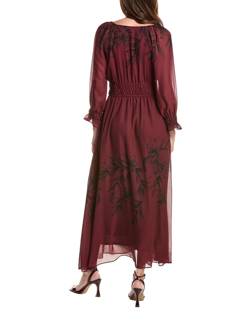 Taylor Taylor Long Sleeve Midi Dress