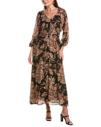 Taylor Taylor Long Sleeve Midi Dress