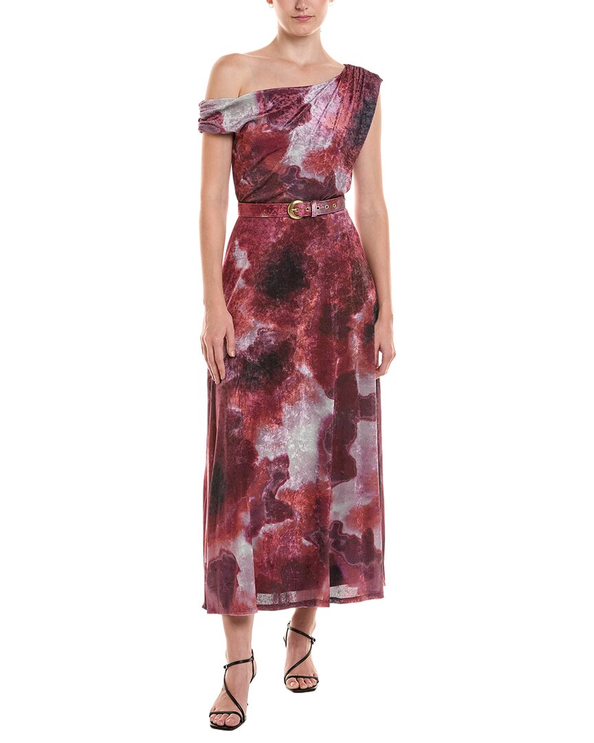 Taylor Taylor One Shoulder Midi Dress