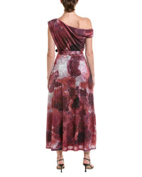 Taylor Taylor One Shoulder Midi Dress