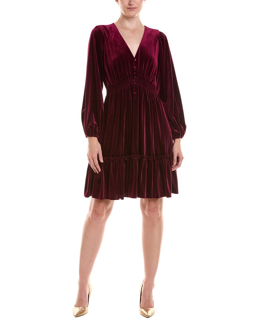 Taylor Taylor Velvet Mini Dress