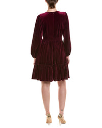 Taylor Taylor Velvet Mini Dress