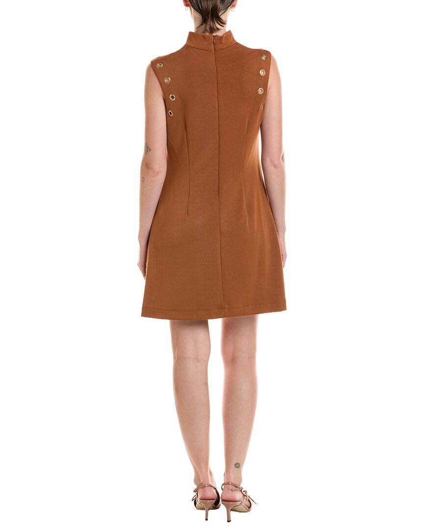 Taylor Taylor Mock Neck Mini Dress
