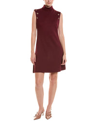 Taylor Taylor Mock Neck Mini Dress