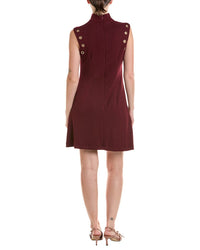 Taylor Taylor Mock Neck Mini Dress