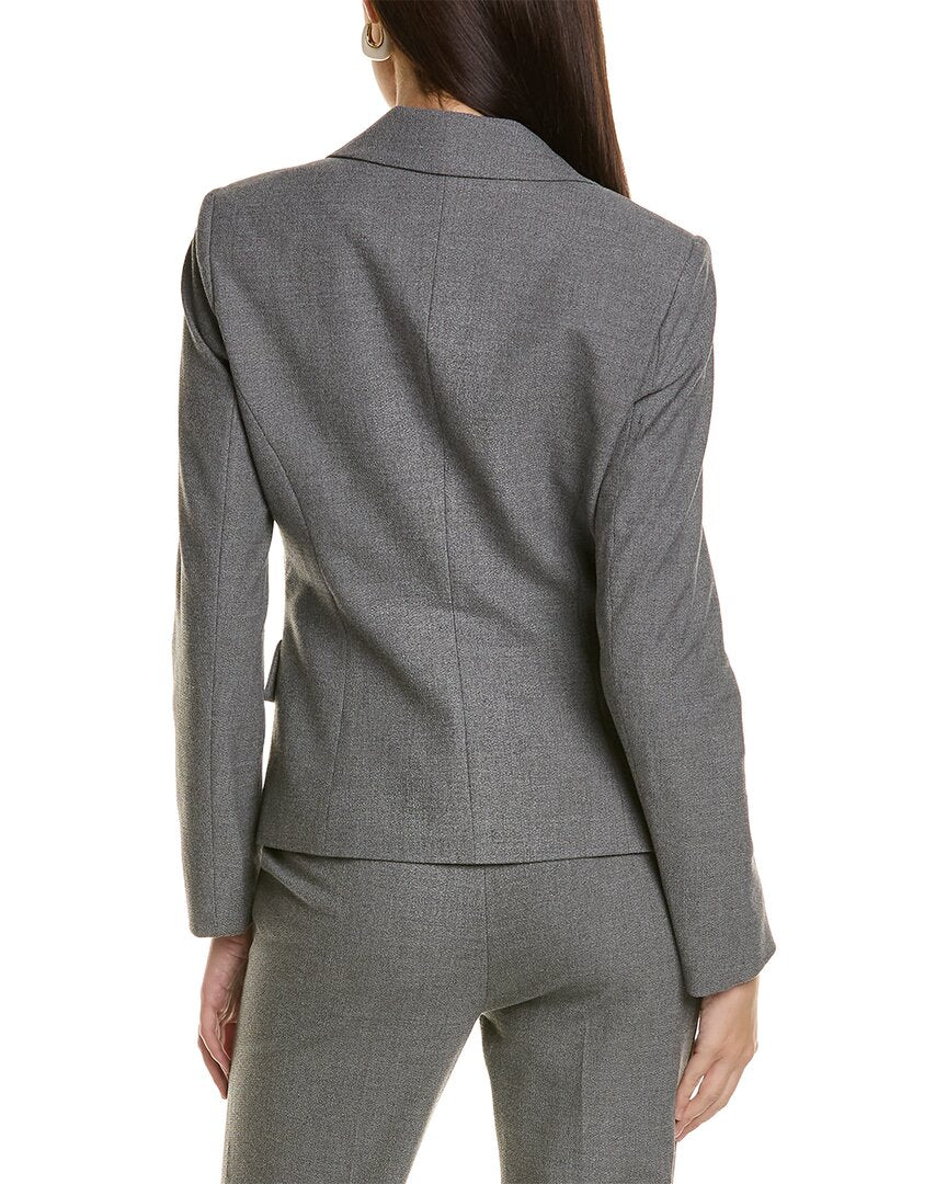 Donna Karan Tie-Front Wrap Blazer